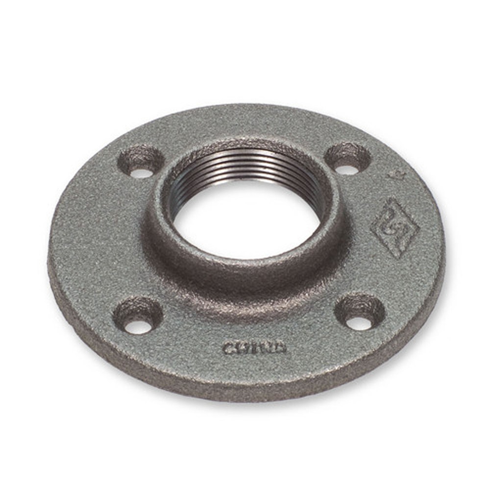 2" BLACK MALLEABLE IRON FLOOR FLANGE fitting pipe npt
