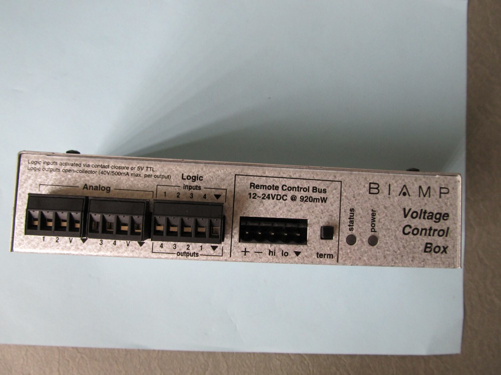 Biamp voltage Control Box 12~24VDC @ 920mW (4x) inputs/outputs *Quantity Ava.