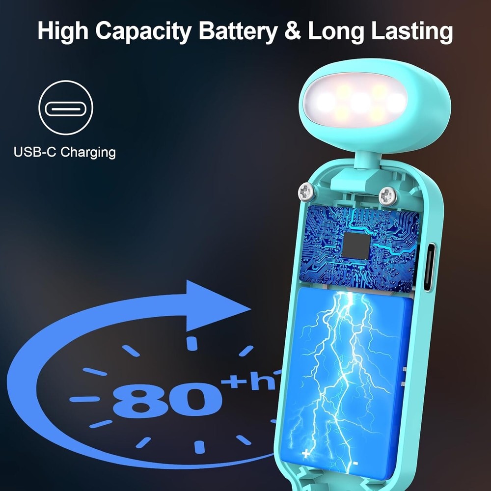 Gritin Rechargeable Book Light for Reading in Bed with Memory Function-Mini Port
