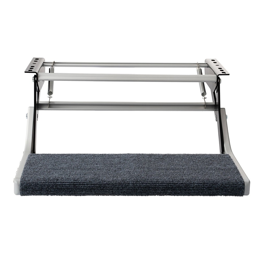 Aluminium Manual Pull Out Retractable Single Step RV Camper Platform Steps Stair