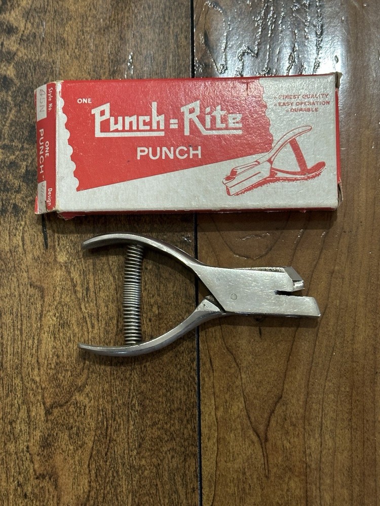 Vintage Punch-Rite Hole Punch 790 in Original Box