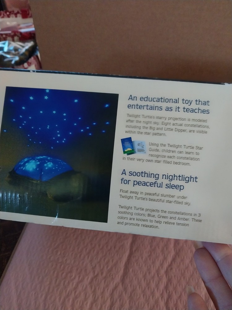 Vintage Twilight Turtle Constellation Night Light 2005 Sensory Light