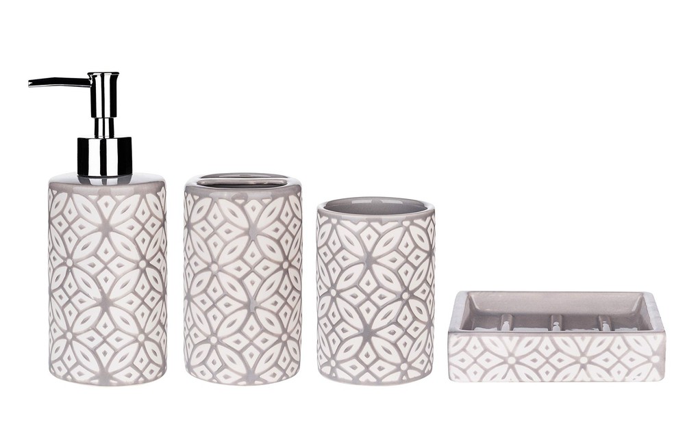- Groovy Bathroom Accessories Set - Complete Bath Accessory Sets Includes Soa...