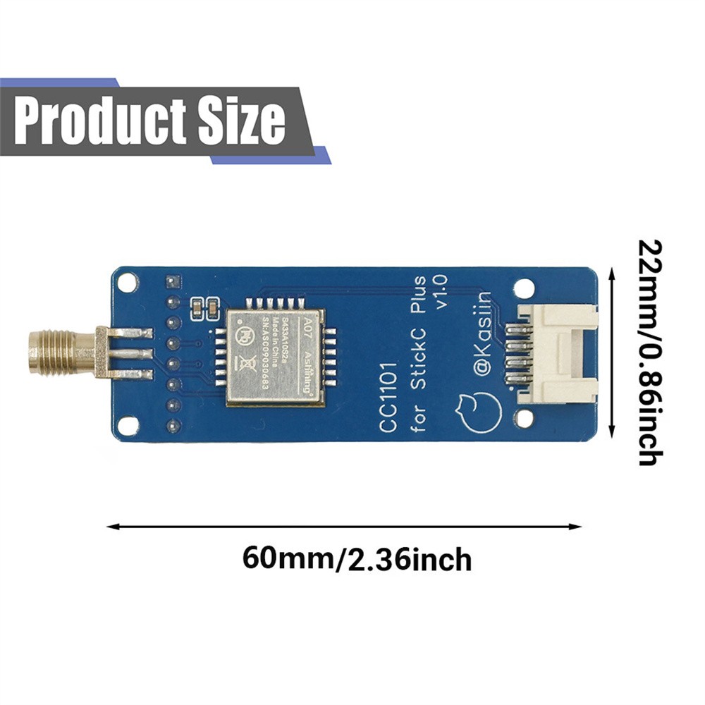 C1101 433 MHz RF Module sub-GHz for M5Stack StickC Plus for Bruce firmware.