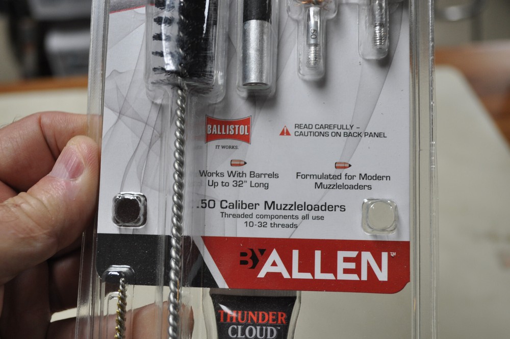 Black Powder Muzzleloader Gun Cleaning Kit Allen™ Thunder Cloud® 50 Caliber New!