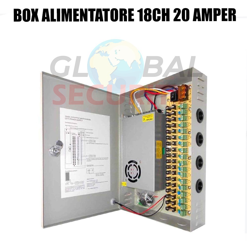 18 Channel 20 Amp Stabilizer Power Supply Box