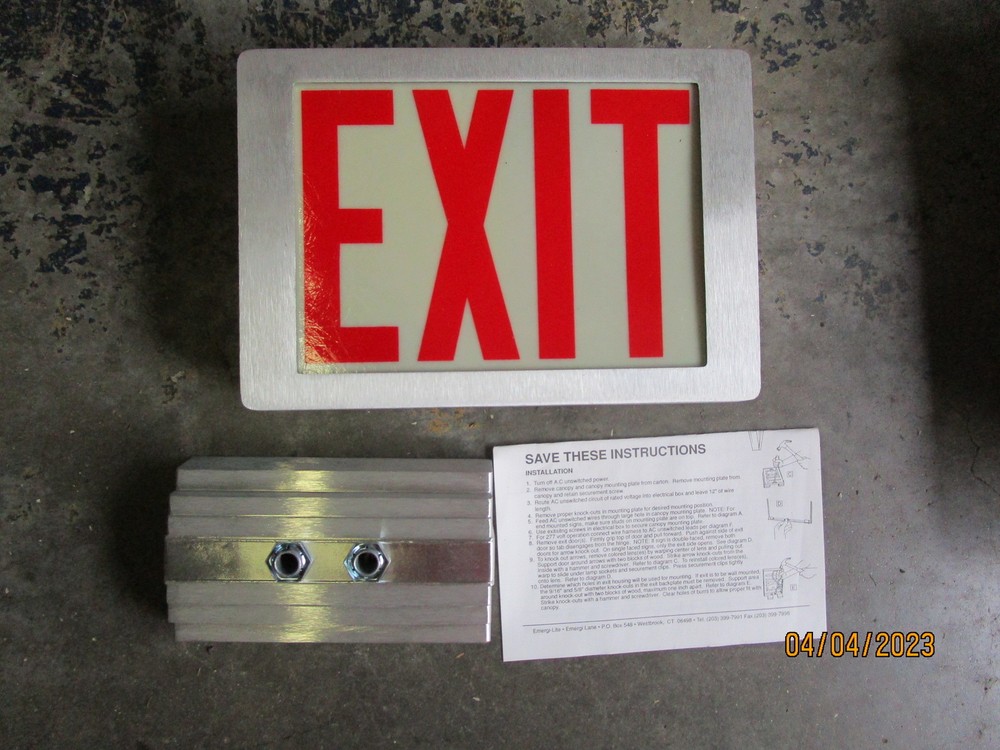 Emergi-Lite Exit Sign Two Sided