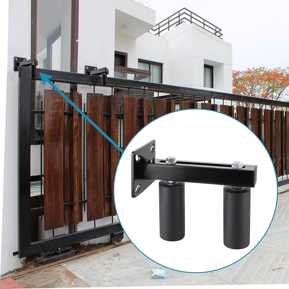 Slide Gate Guide Roller 6" UHMW Hard Nylon Adjustable Sliding Prevent Falling