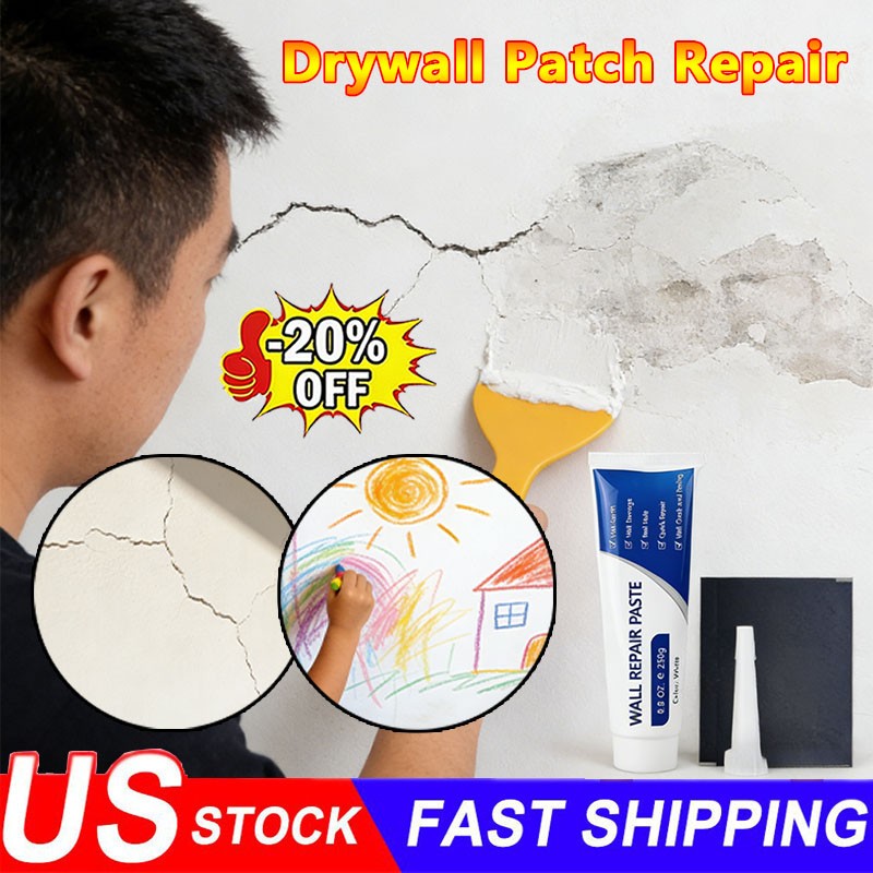 Drywall Patch Repair Kit 250G Wall Mending Agent Multi-Functional Quick Drying