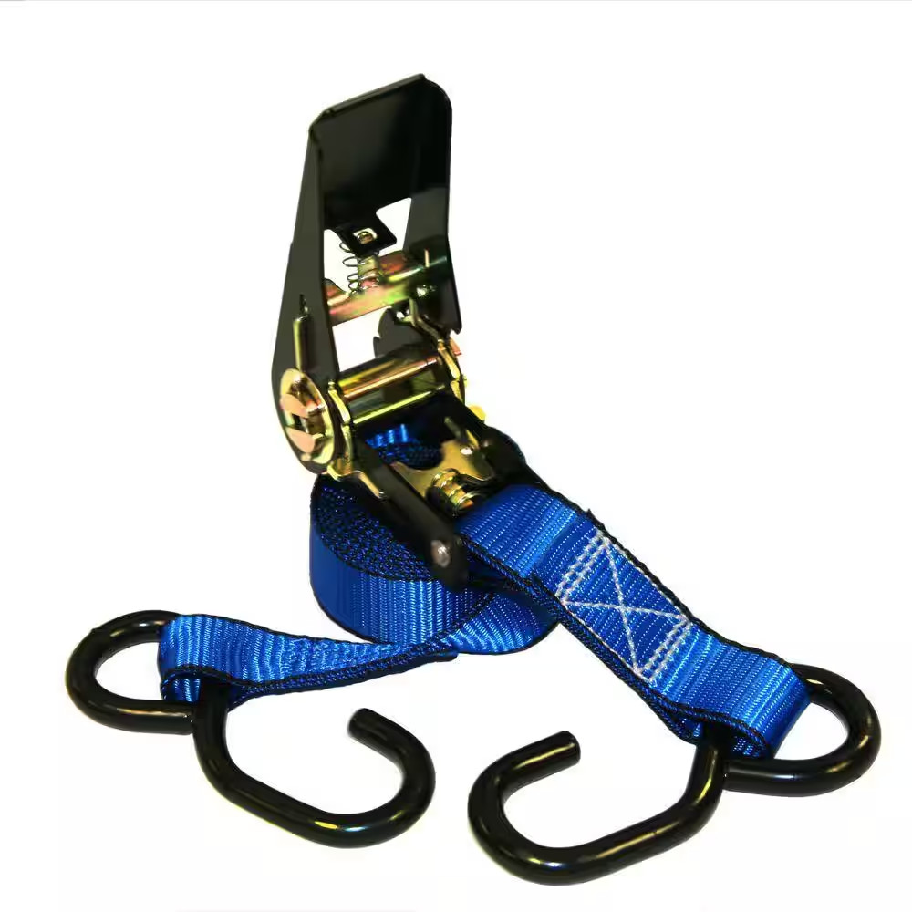 15 Ft. X 1 In. 1500 Lbs. Ratchet Tie-Down Strap (4-Pack)