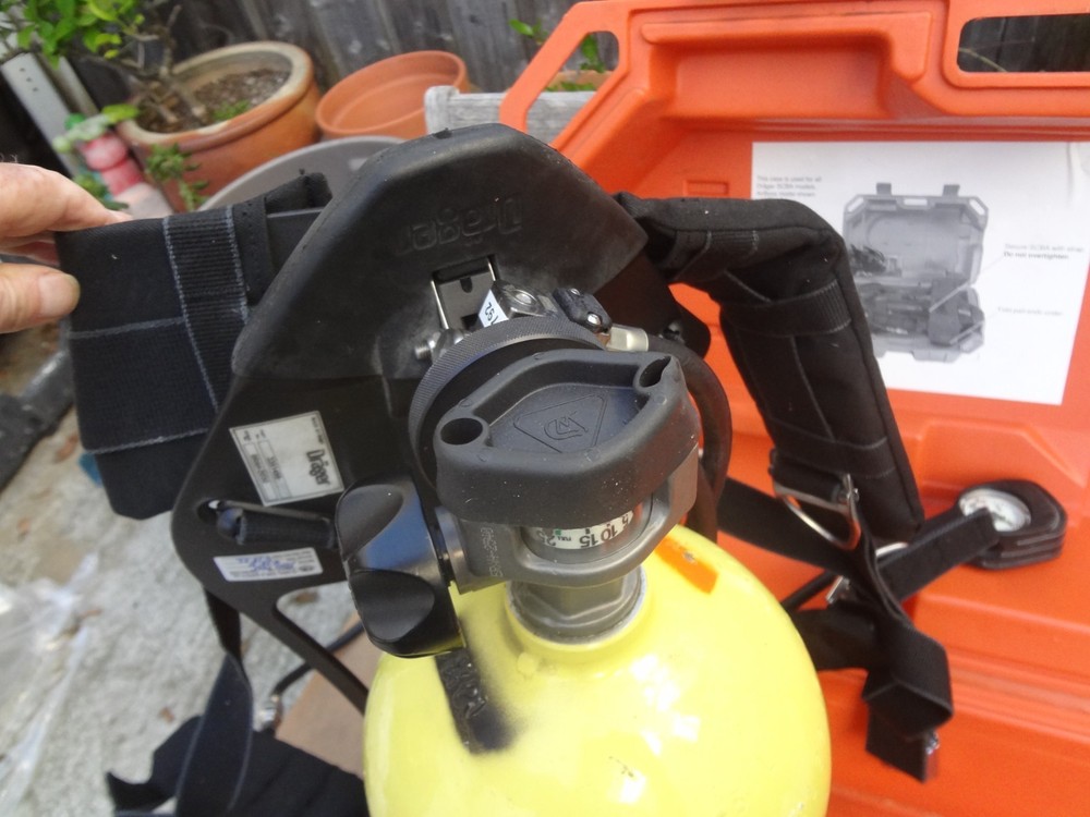 DRAGER SCBA Complete Kit In Hard Case Firefighter Air System