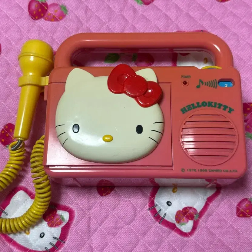Hello Kitty Cassette Microphone - Vintage 1995 Collectible