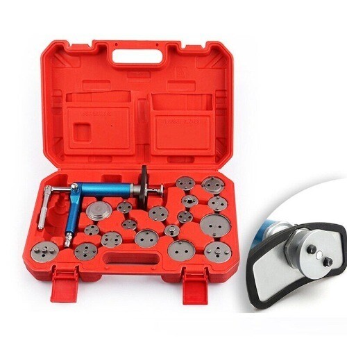 17/19pcs Pneumatic Air Rear Disc Brake Caliper Piston Pad Wind Back Service Tool