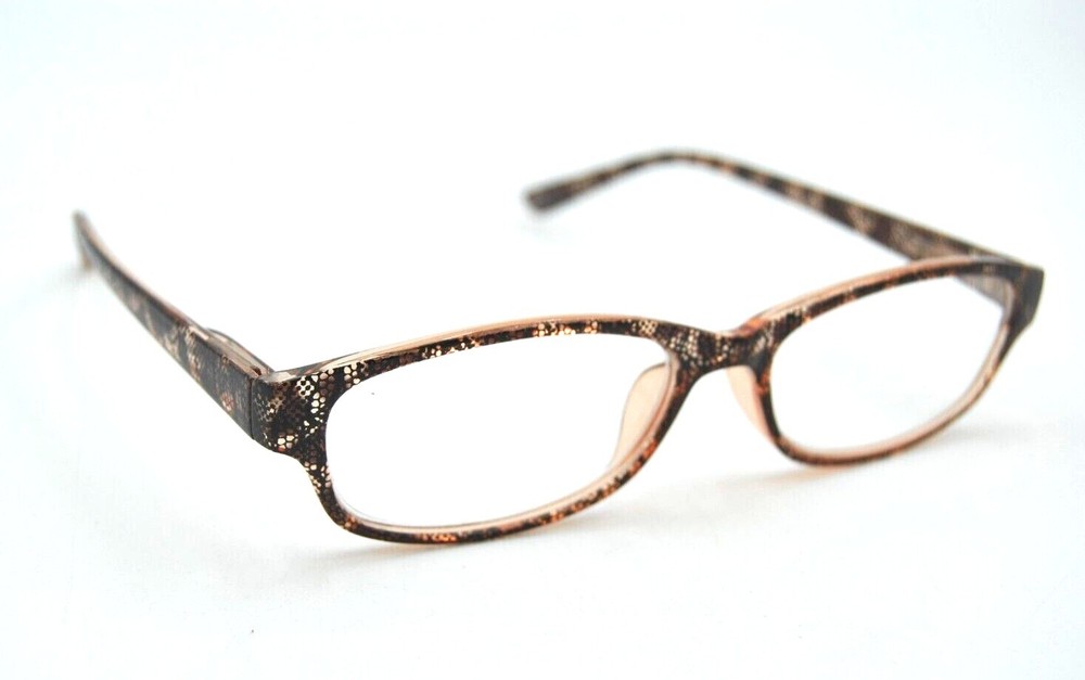 E-Z Reader " SONDRA BRN " lace pattern Reading Glasses w/ case CHOOSE STRENGTH