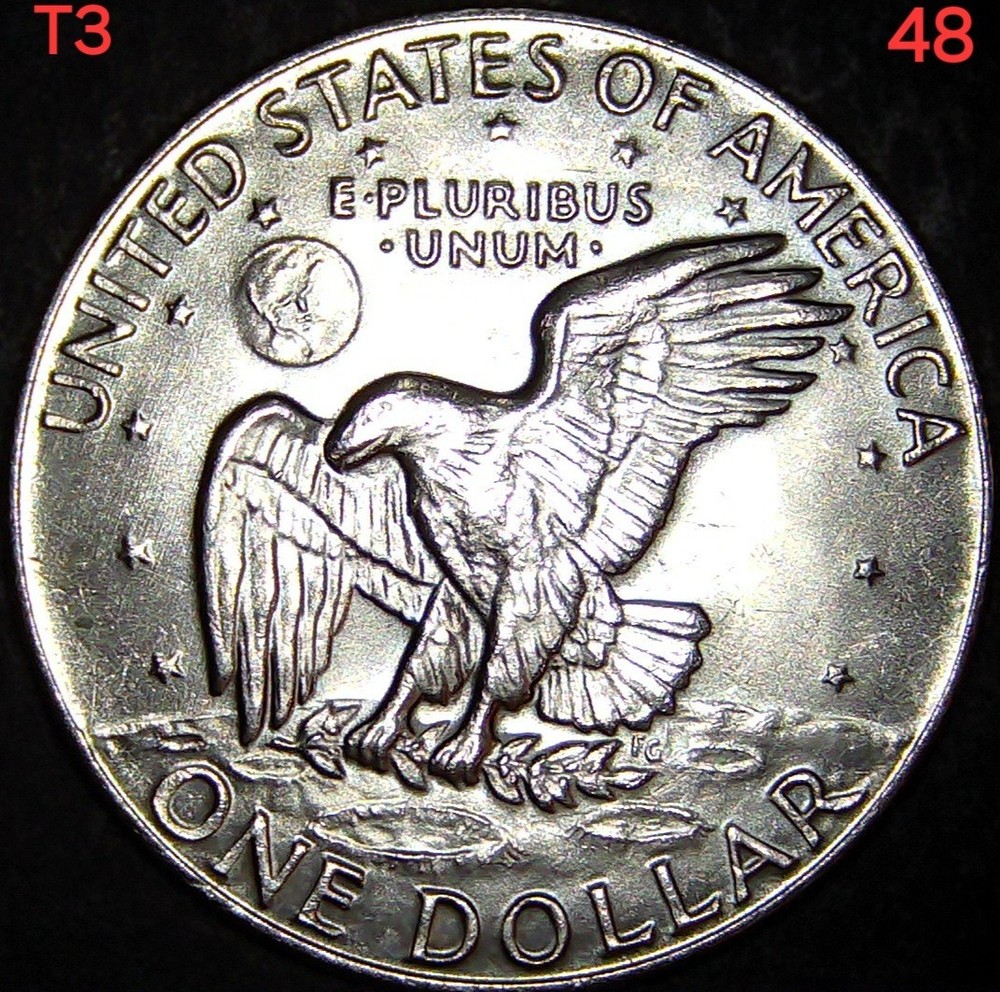 💥💥1978 D ERROR "Ike" Eisenhower $1 Almost Uncirculated