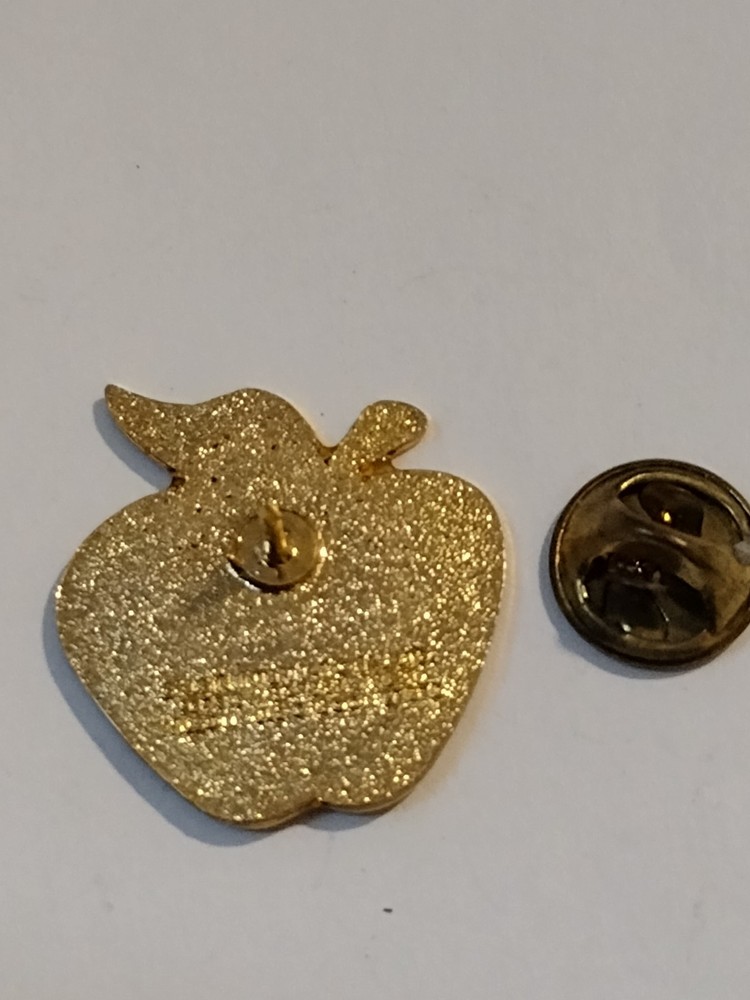 Patriotic Apple Lapel Pin