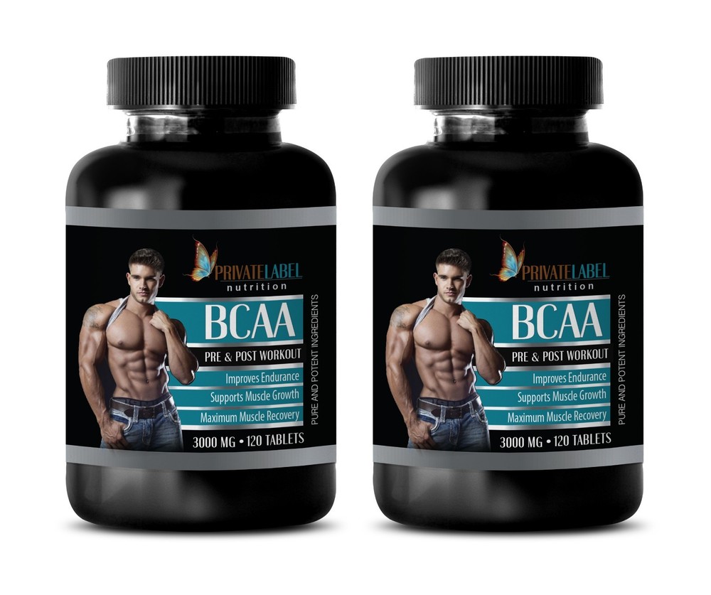 bcaa amino acids - BCAA 3000mg - pre workout - post workout - 2 Bot 240 Tablets