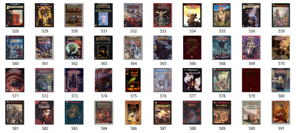 Huge D & D Mixed 3 Version Collection Books Module's User Guide 550+ PDF
