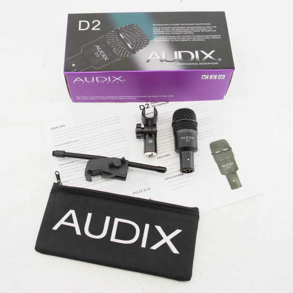 1PCS NEW Audix D2 Hypercardioid Dynamic Instrument Microphone