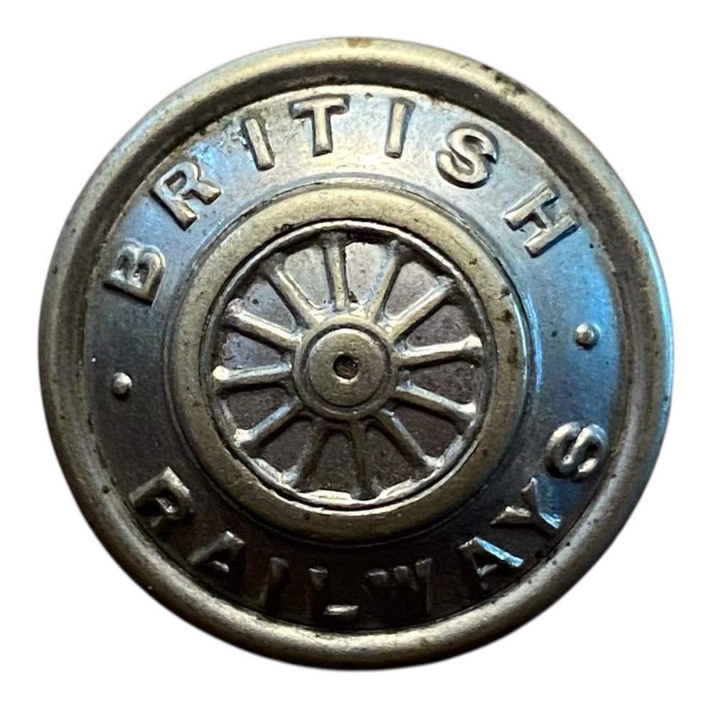 Vintage British Railways Uniform Cost Button - Circa 1940s
