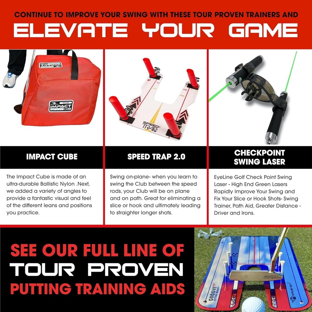 Portable Alignment Mirror for Golf - Perfect Your Stroke and Technique!