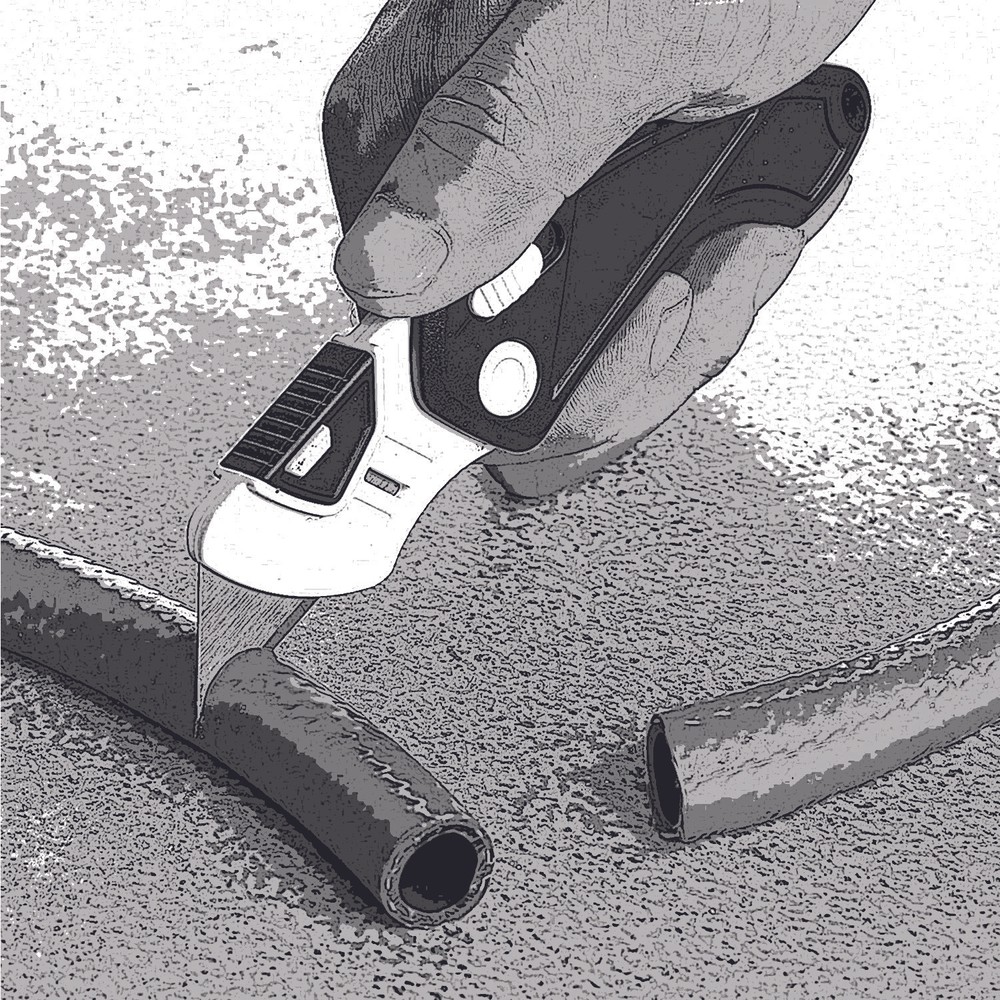 4-Pack Folding Utility Knife Box Cutter, Quick Change Blade with Lock Blade