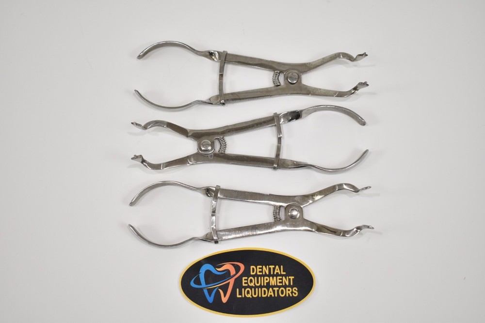 Rubber Dam Forceps - SET of 3 Dental Instruments