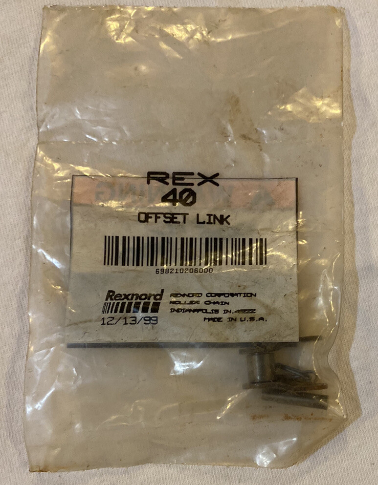 Rexnord Offset Link - #Rex40 - Roller Chain Connector Link