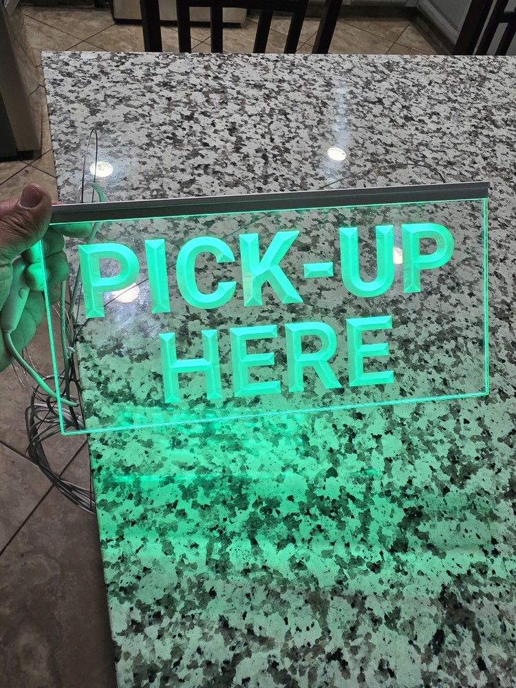 BIECHIC Lighted LED Pick-up Here Color Changing Bright Glowing Light