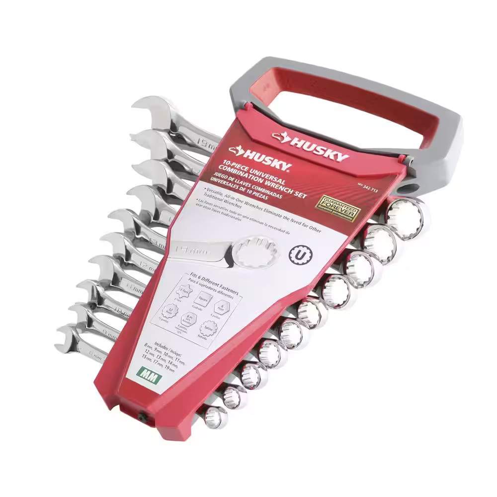 Metric Universal Combination Wrench Set (10-Piece)