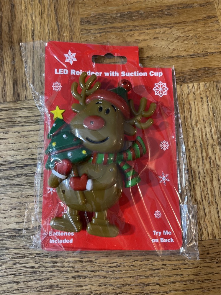 Christmas LED Reindeer With Suction Cup