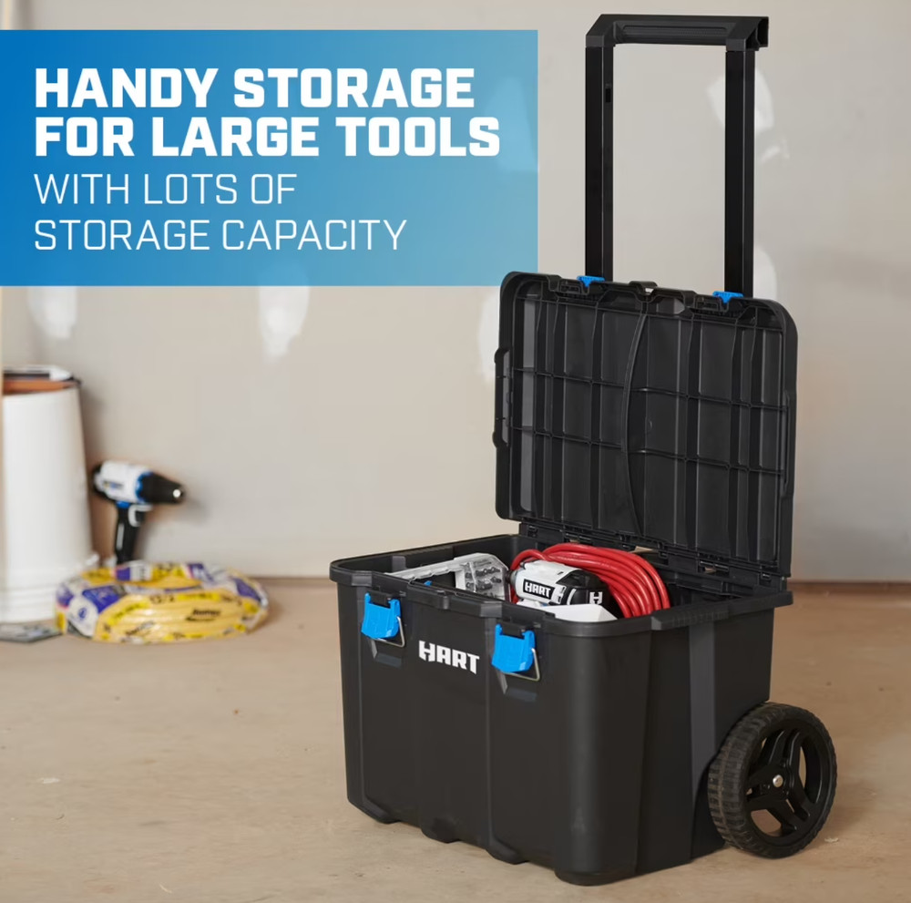 HART Stack Cart, Mobile Tool Box for Hardware Storage, Fits 7 Different Componen
