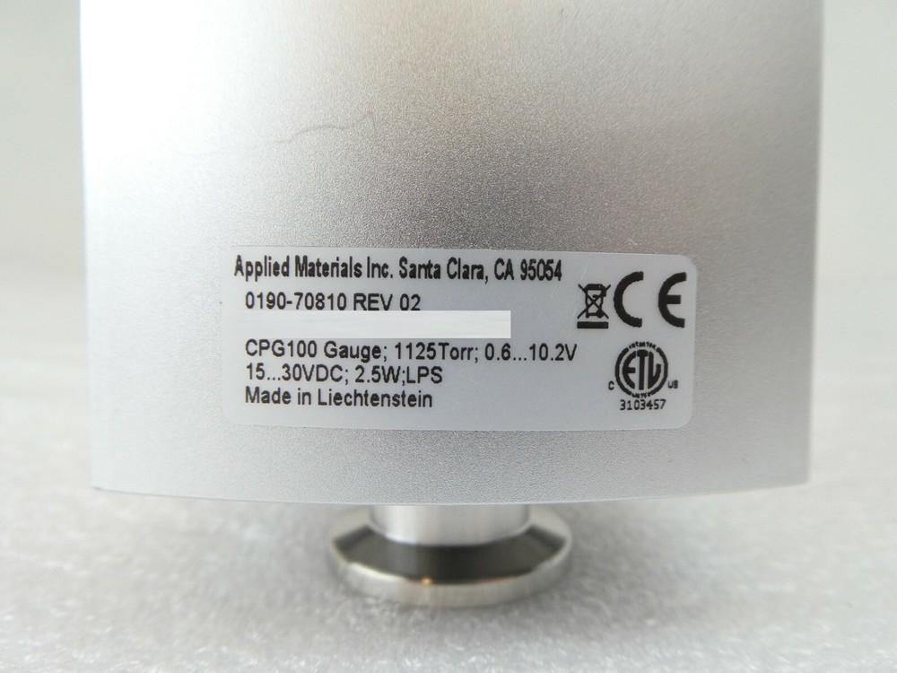 AMAT Applied Materials 0190-70810 Pressure Gauge CPG100 Working Surplus