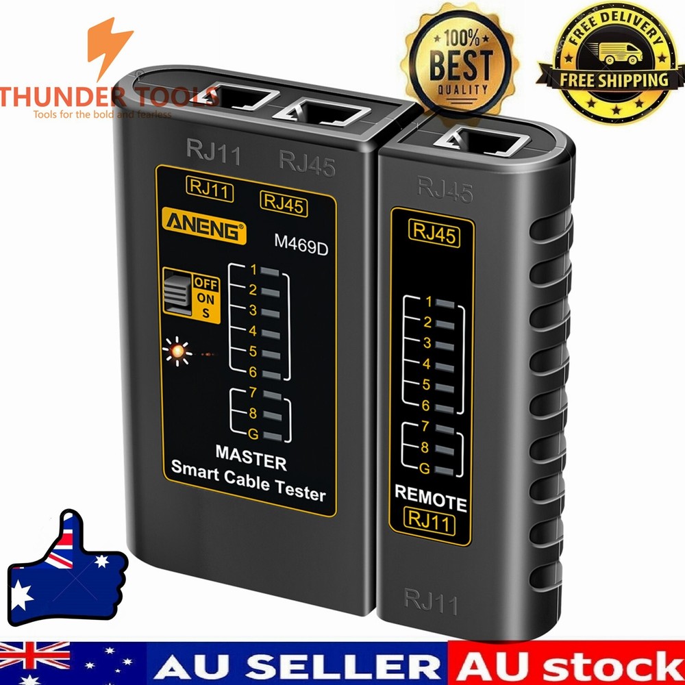 Thunder Tools ANENG M469D Network Cable Tester Pairing Instrument for RJ11