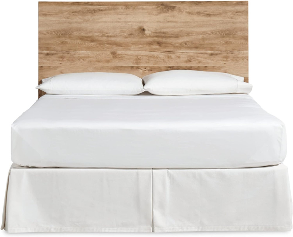 Rustic Brown Laminate Queen Headboard - Hyanna Decorative Panel Only