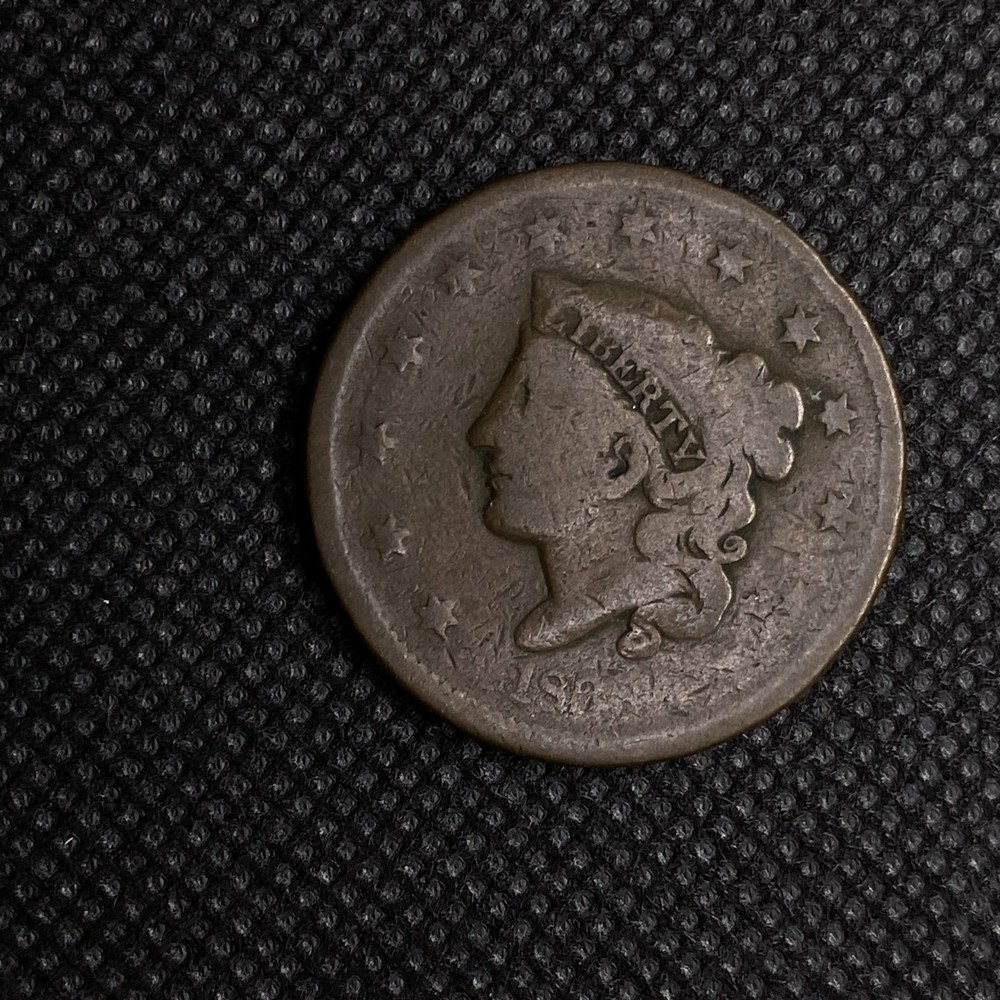 1838 Copper Coronet Head Large Cent