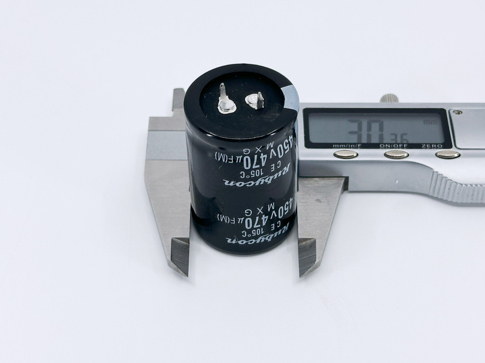 450MXG470MEFCSN30X50 Rubycon 470uF 450V 30x50mm Electrolytic Snap-in Capacitor