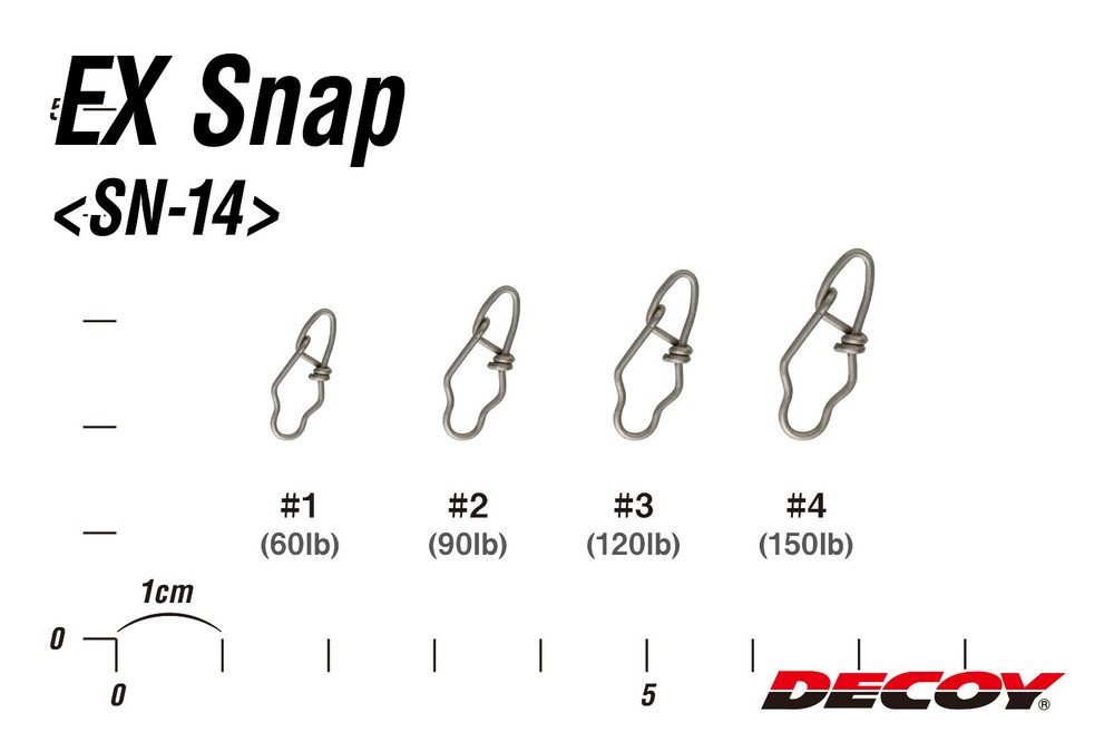 * DECOY EX Snap SN-14 7pcs Size variations