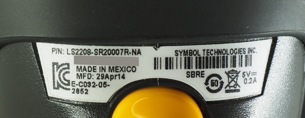 Symbol LS2208-SR20007R-NA Barcode Scanner LS2208 + USB Cable