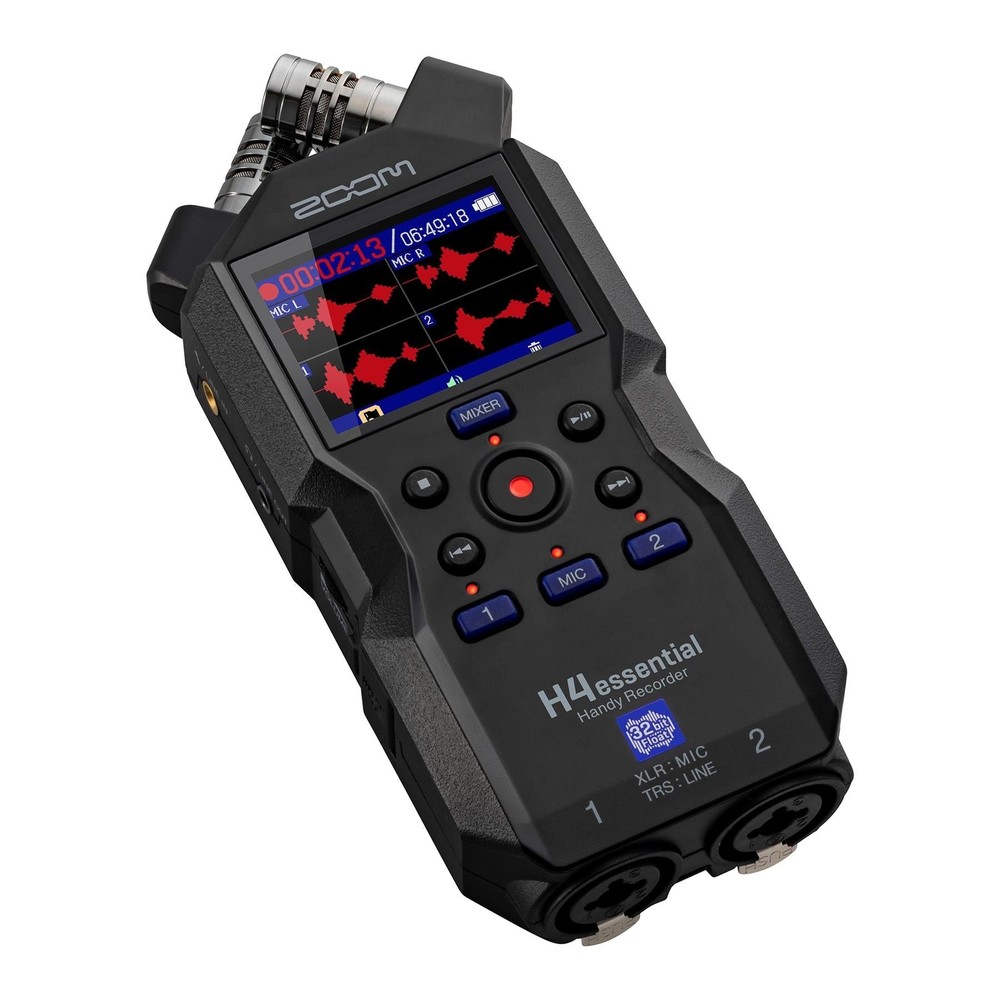 Zoom H4essential Digital Recorder Bundle with Samson Headphones H-4 Essential