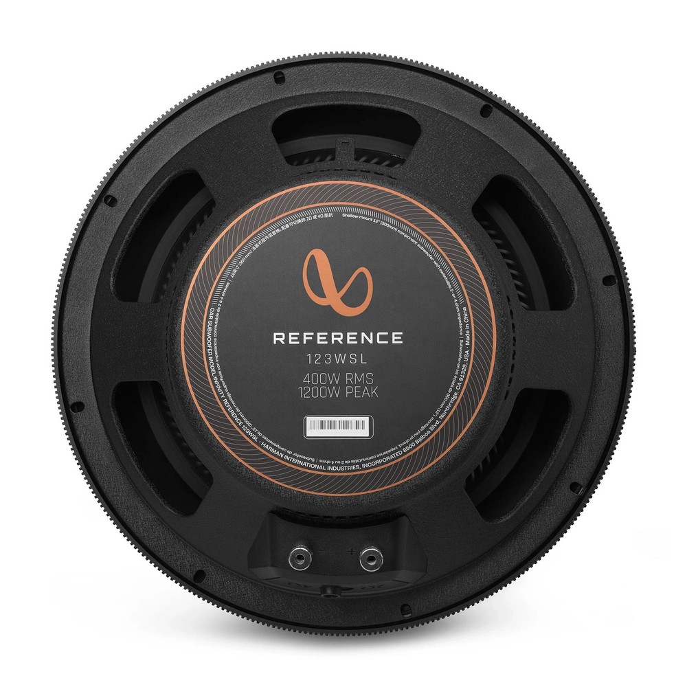 Infinity REFERENCE123WSL 12” Low profile Subwoofer with SSI™ (Selectable Smar...