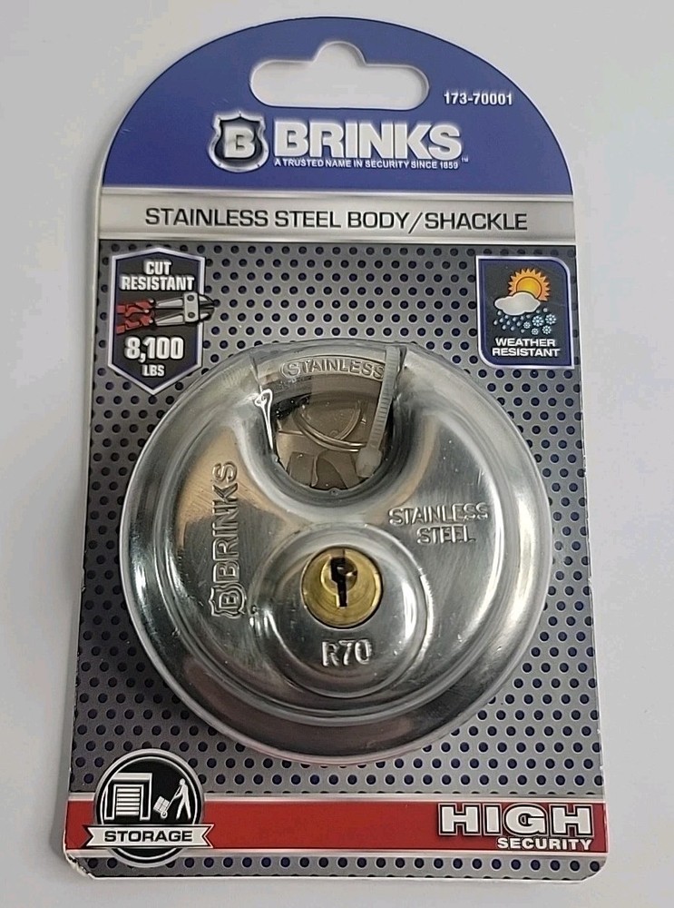 Brinks Stainless Steel Shielded Lock