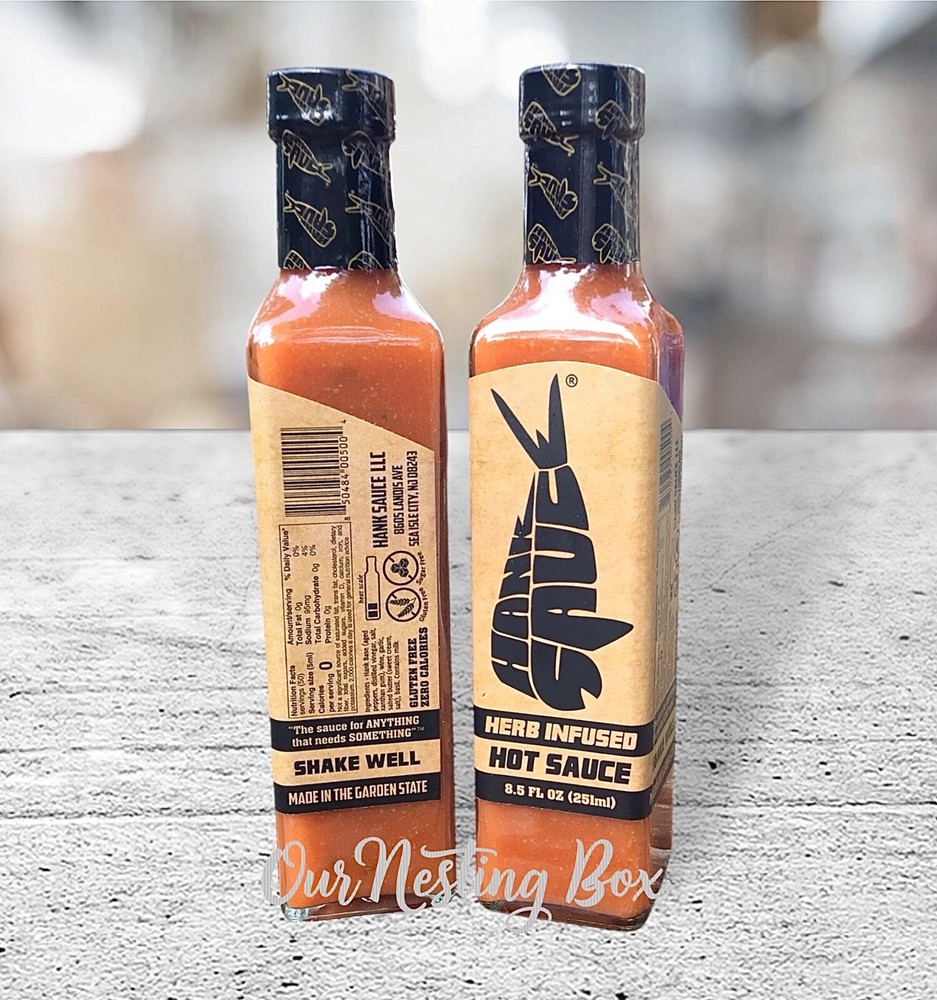 2 Hank Herb Infused Hot Sauce 8.5oz Each