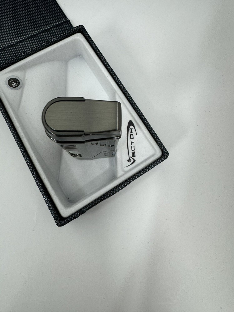 Vector Delta - Double Jet Flame Torch Lighter - Gunmetal - New