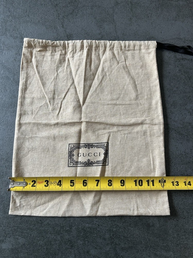 Gucci Drawstring Dust Bag 12 X 15 Inch