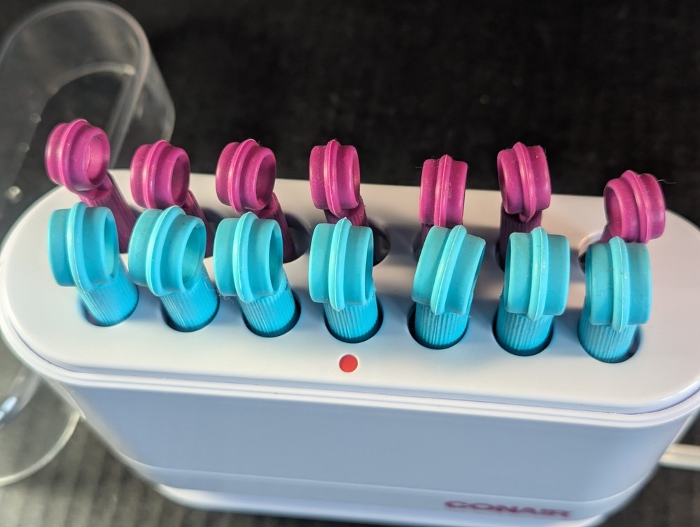 CONAIR HOT STICKS 14 FLEXIBLE RODS ROLLERS 2 SIZES MODEL HS18WR Tested Working