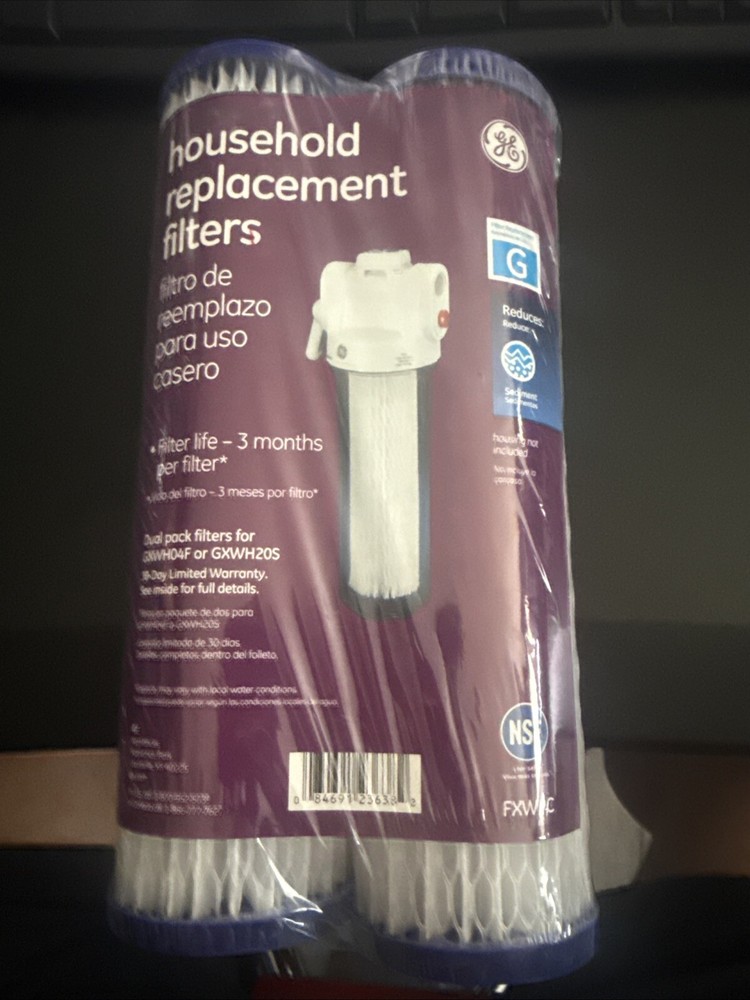 Genuine OEM GE FXWPC Water Filter, 2 Count (Pack of 2), White