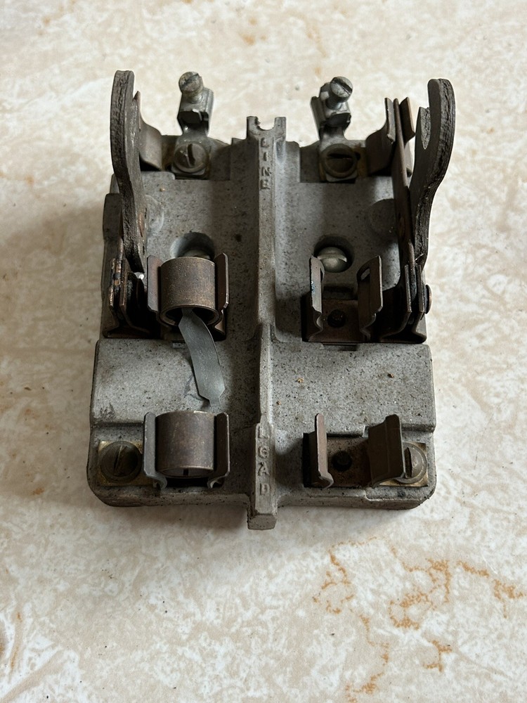 Antique Double Porcelain Line Knife Switch
