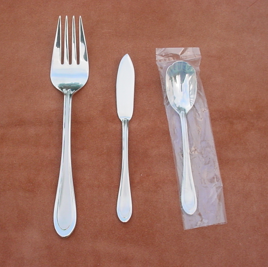 JOANNE ~ Oneida stainless ~ Serving Fork, Sugar Spoon, Master Butter Knife