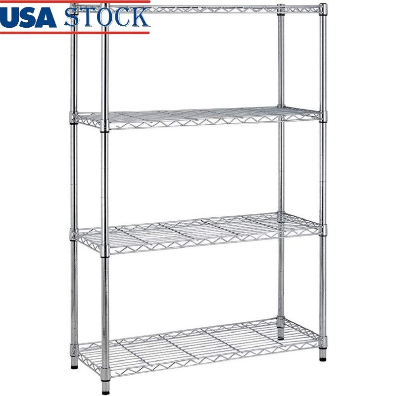 Wire Shelving Unit Easy Assemble Adjustable Large Storage 1000lbs Capacity New